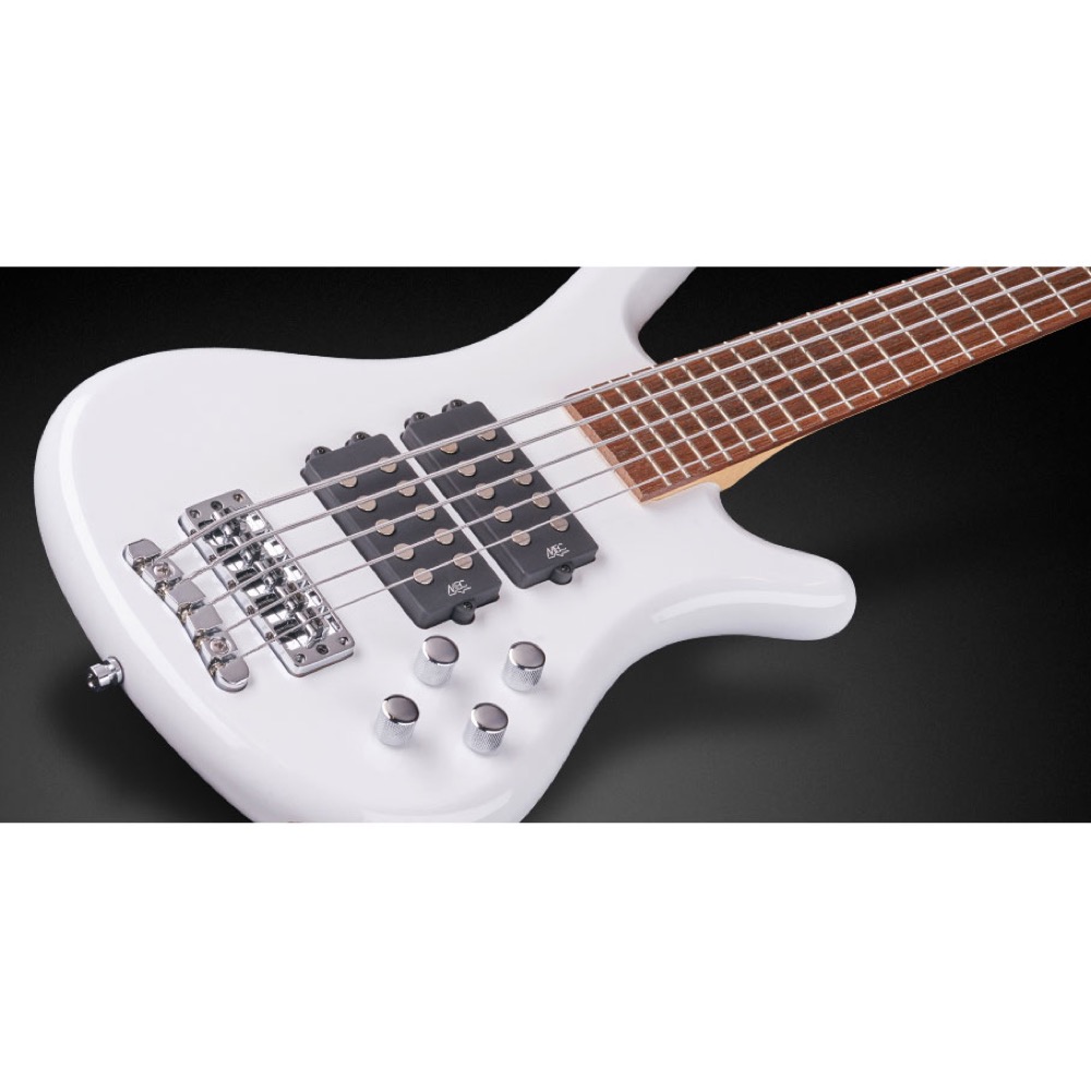 WARWICK Rockbass Corvette $$ 5st Solid White High Polish 5弦エレキベース ボディトップ画像
