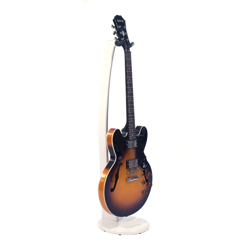 Ruach Music RM-GS1-WH Wooden Acoustic/Electric Guitar Stand White ギタースタンド 使用例