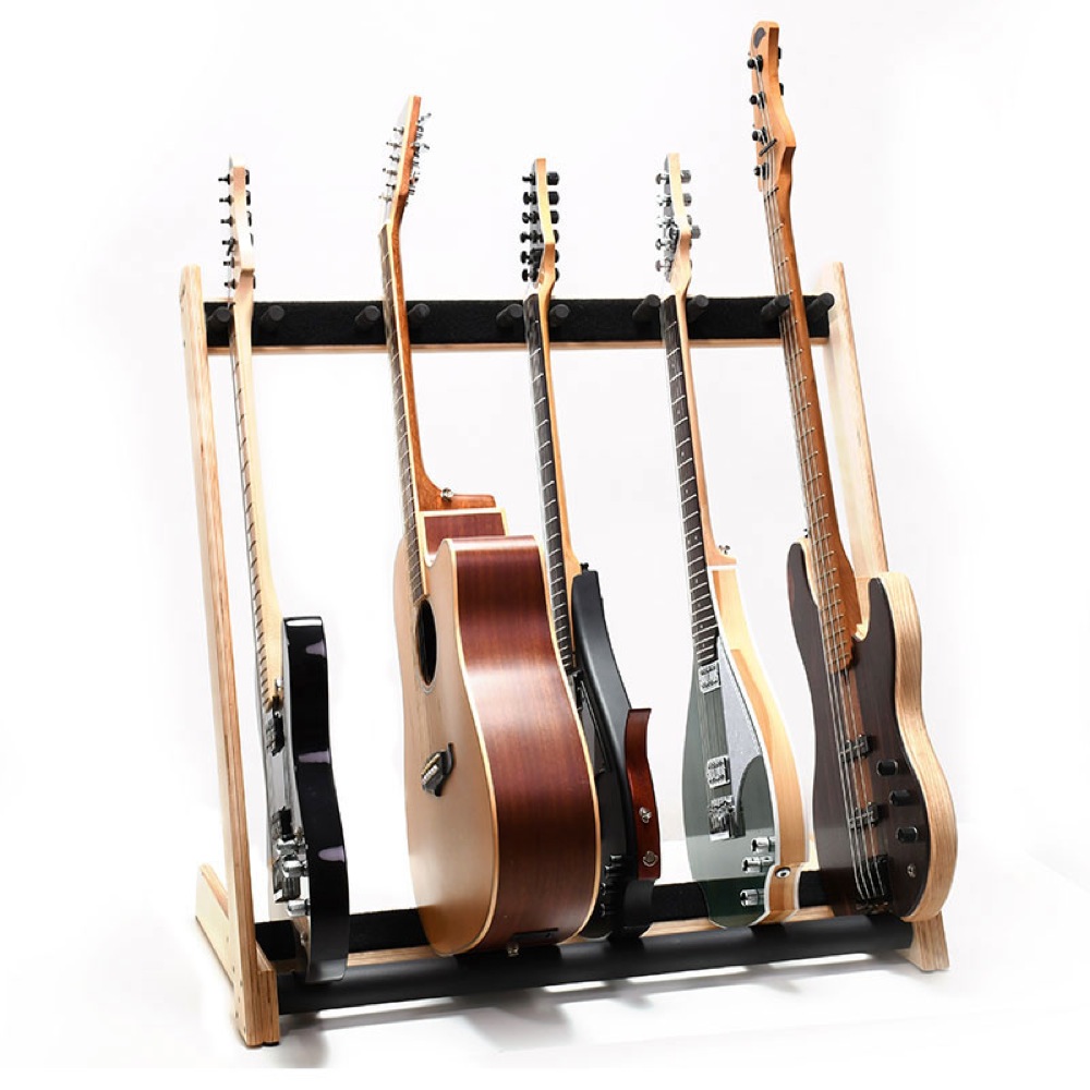 Ruach Music RM-GR2-B Customisable 5-Way Guitar Rack Birch ギタースタンド 使用例