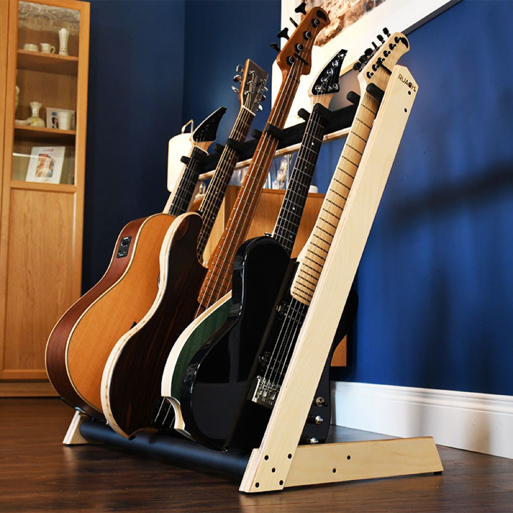 Ruach Music RM-GR2-B Customisable 5-Way Guitar Rack Birch ギタースタンド イメージ画像