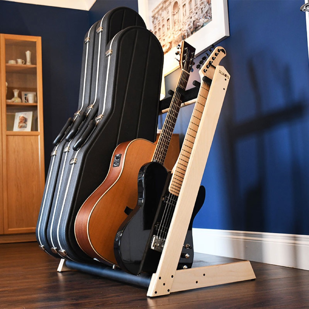 Ruach Music RM-GR2-B Customisable 5-Way Guitar Rack Birch ギタースタンド イメージ画像