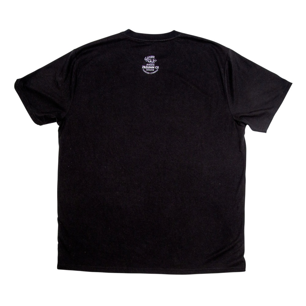 ZILDJIAN T3012 クラシックロゴTシャツ ブラック Lサイズ 背中面・背面