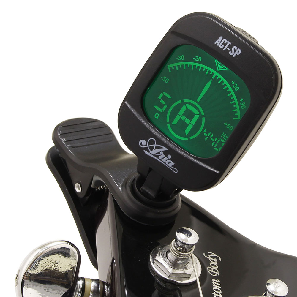 ARIA ACT-SP BK Tuner クリップチューナー チューニング時使用画像