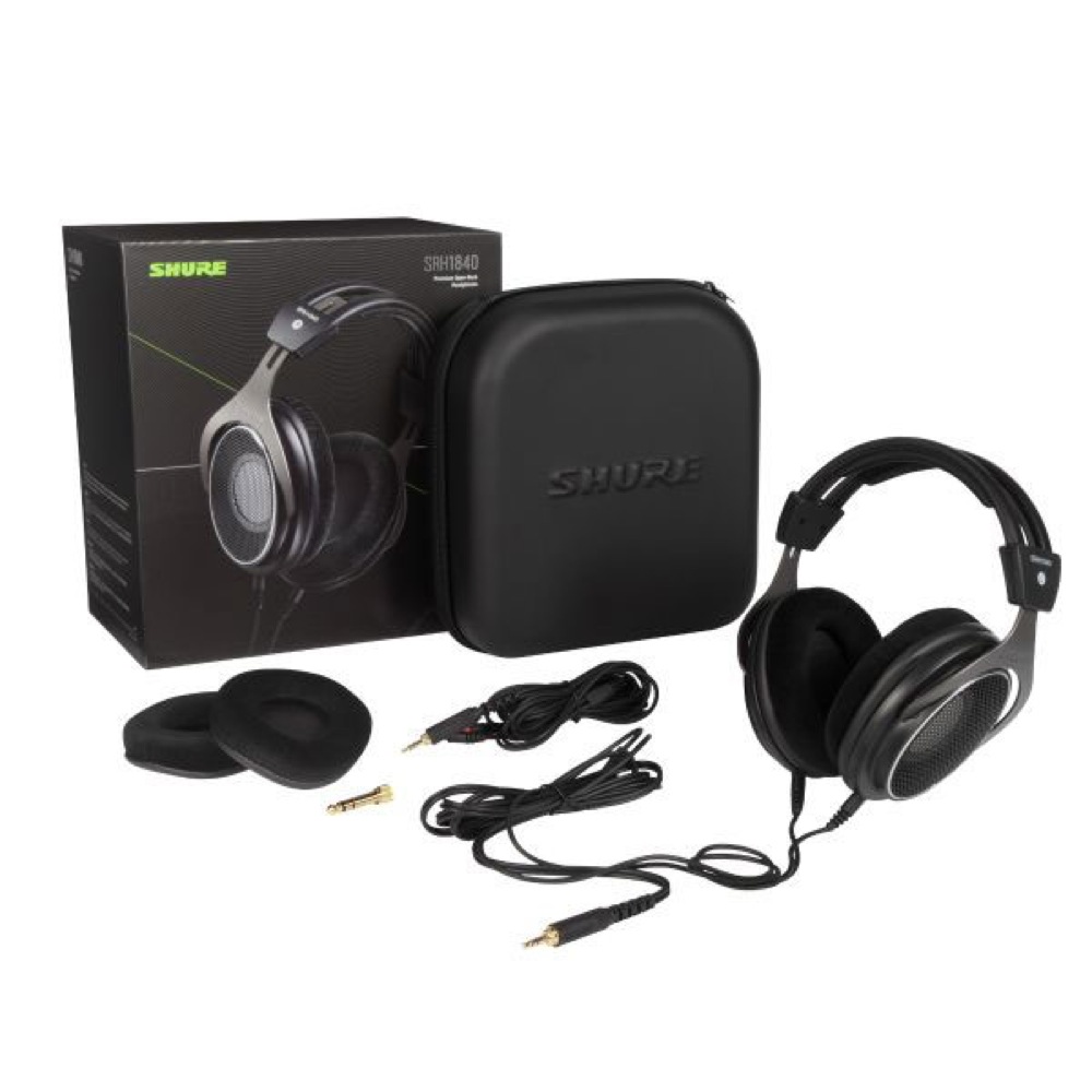 SHURE SRH1840-BK 開放型ヘッドホン 製品内容