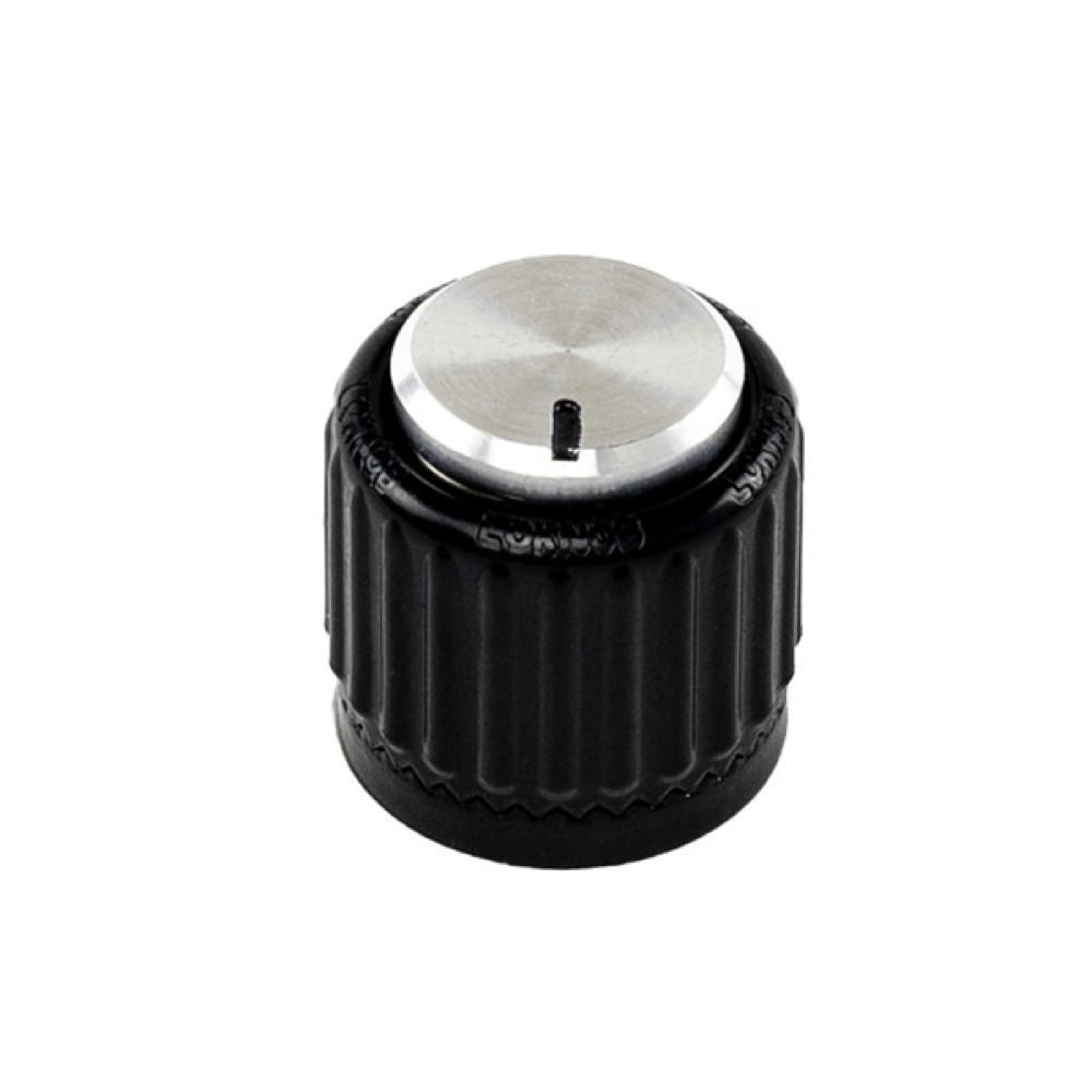 Planet Waves by D’Addario PW-LNL-01BS LokNob Large BK Silver プラスチック ロックノブ
