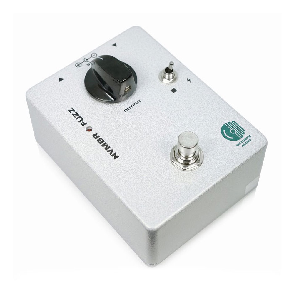 October Audio NVMBR Fuzz Silver ファズ ギターエフェクター 全体像