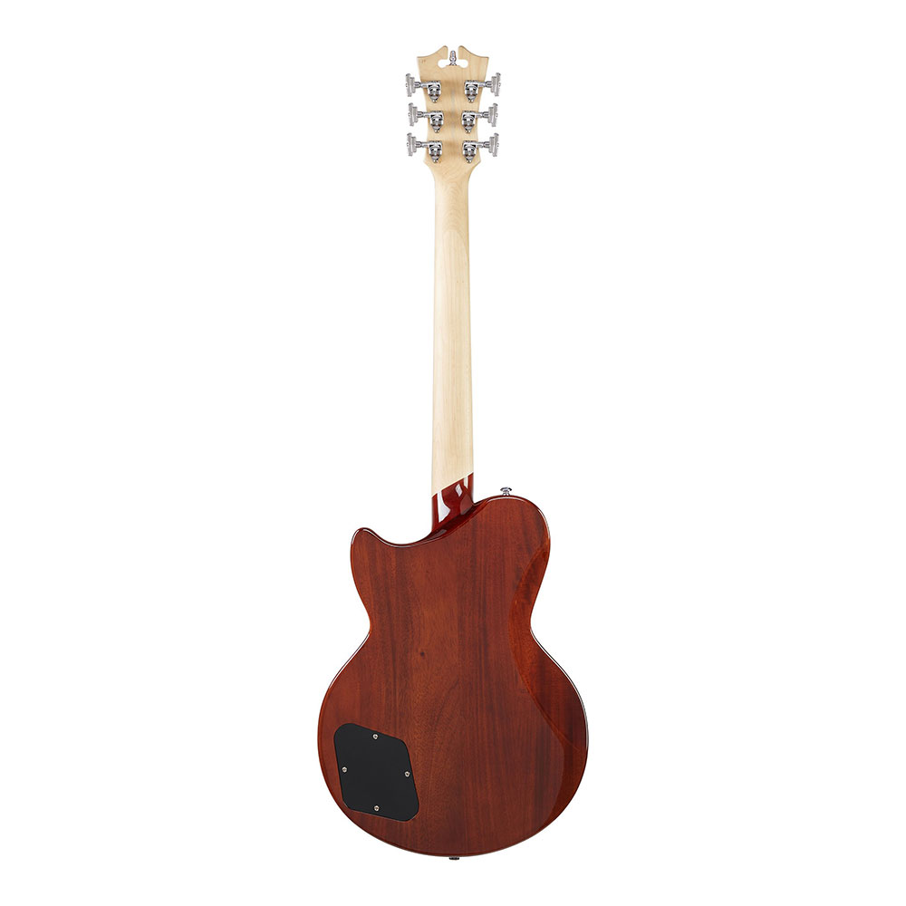 D’Angelico Premier Atlantic Sky Blue Top Natural Mahogany Back and Sides エレキギター 背面