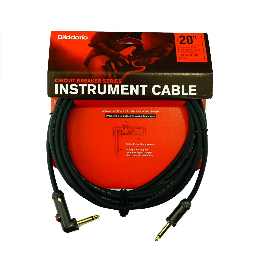 Planet Waves by D’Addario PW-AGLRA-20 6.09m SL 楽器用シールドケーブル