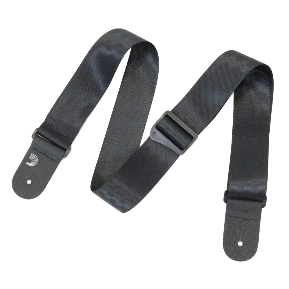 Planet Waves by D’Addario 50SB00 Woven SeatBelt Black ギターストラップ