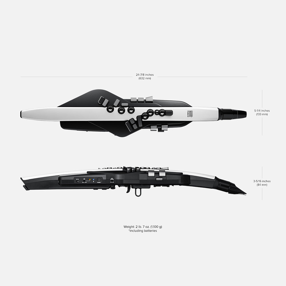Roland AE-20 Aerophone ウィンドシンセサイザー サイズ画像 寸法画像