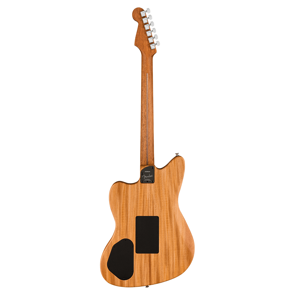 Fender American Acoustasonic Jazzmaster Tungsten エレクトリックアコースティックギター 背面・全体像