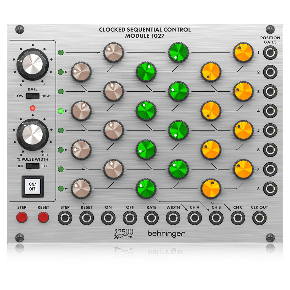 BEHRINGER CLOCKED SEQUENTIAL CONTROL 1027 2500シリーズ 8ポジションステップ シーケンサーモジュール