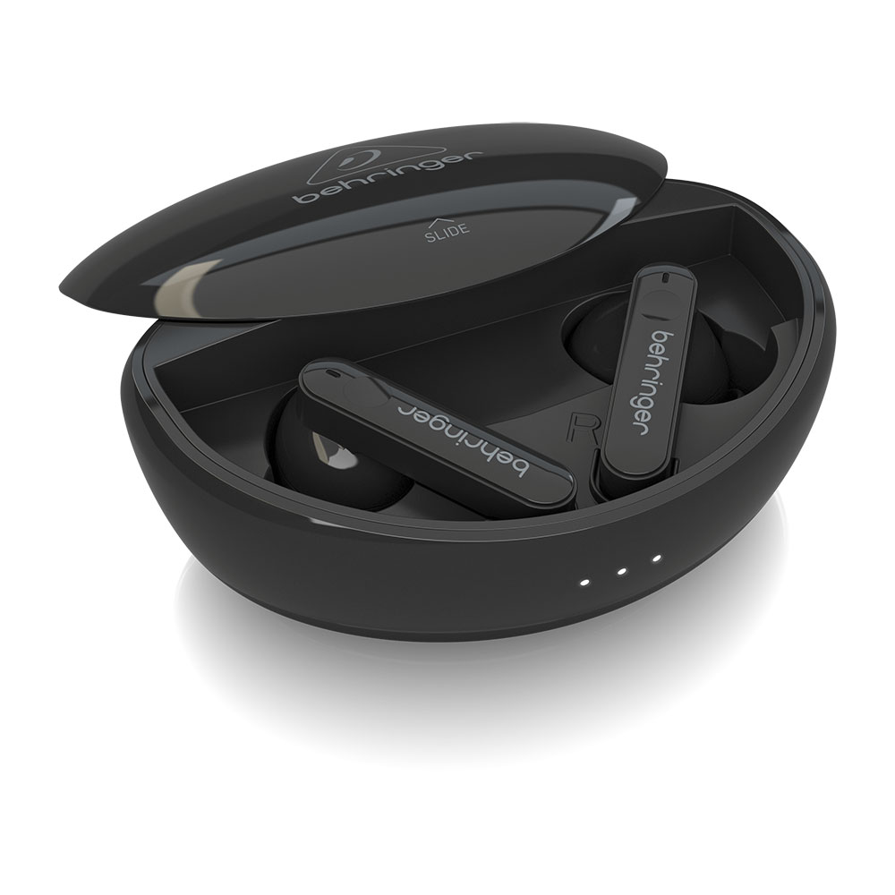BEHRINGER T-BUDS ANC(アクティブノイズキャンセル)機能搭載 Bluetooth接続 ワイアレスイヤホン TBUDS ケースに収納した画像