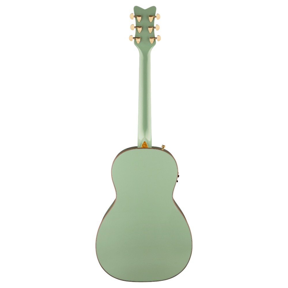 GRETSCH G5021E Rancher Penguin Parlor Acoustic/Electric Mint Metallic エレクトリックアコースティックギター 背面画像