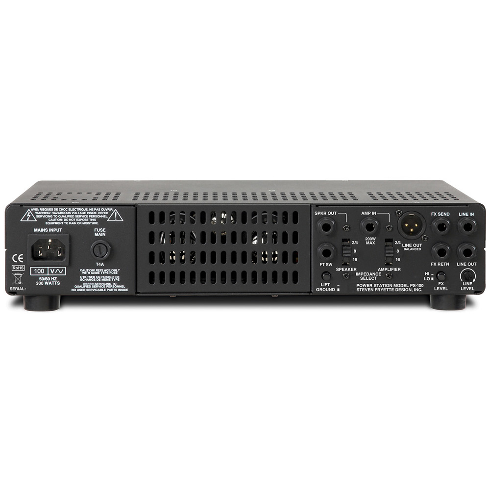 FRYETTE PS-100 リアクティブロード + チューブパワーアンプ 背面画像