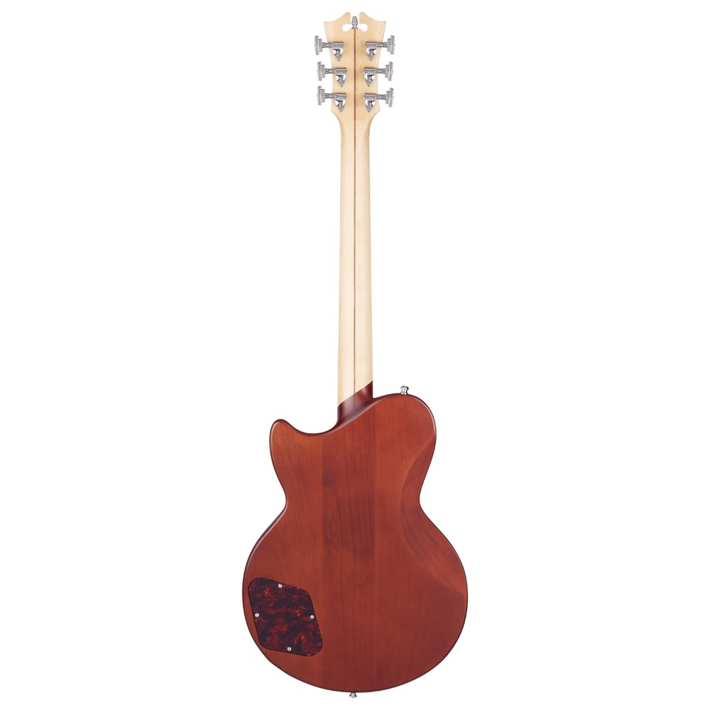 D’Angelico Deluxe Atlantic Matte Walnut エレキギター 全体バック画像