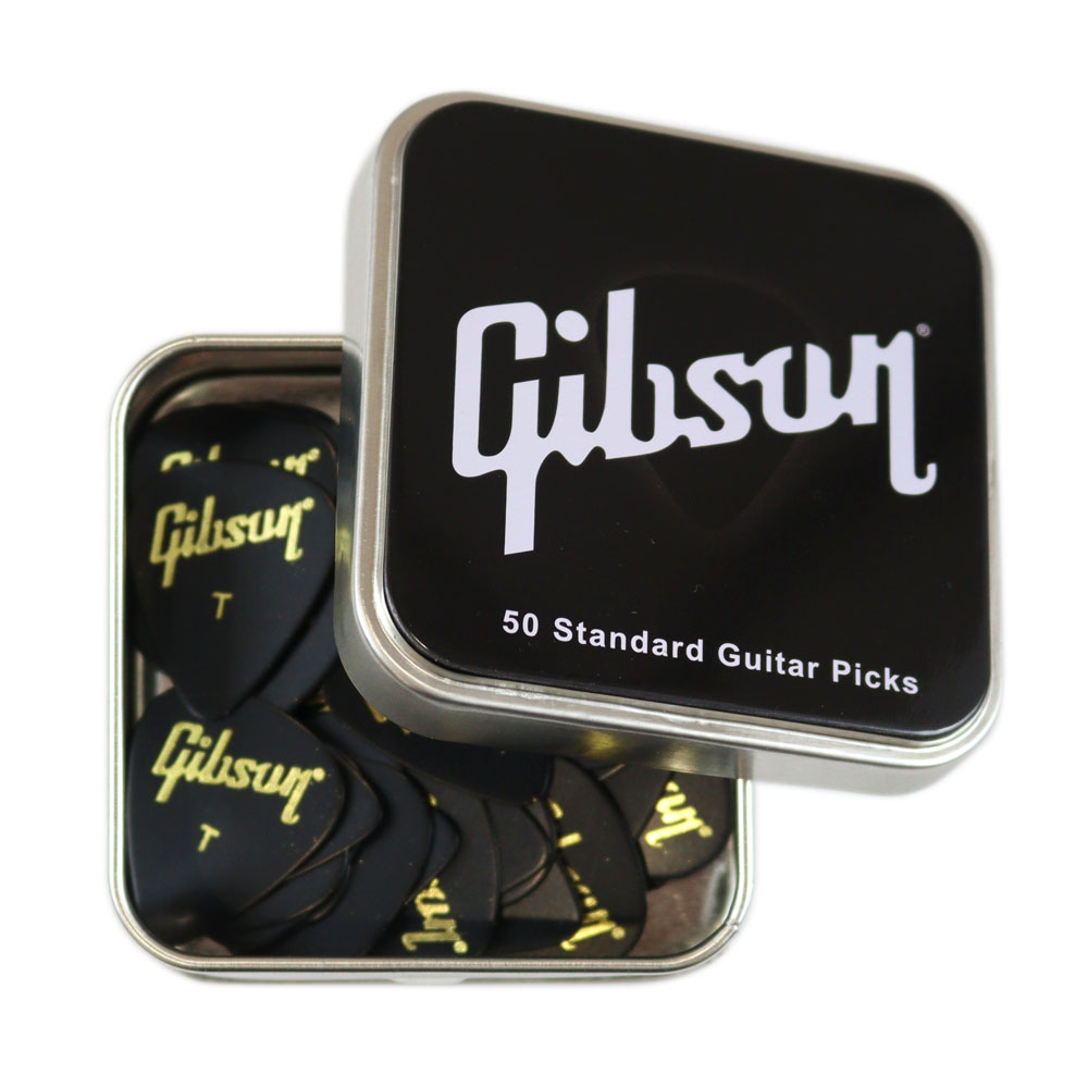 Gibson APRGG50-74T 50 Pack Picks Thin ギターピック ケースの画像