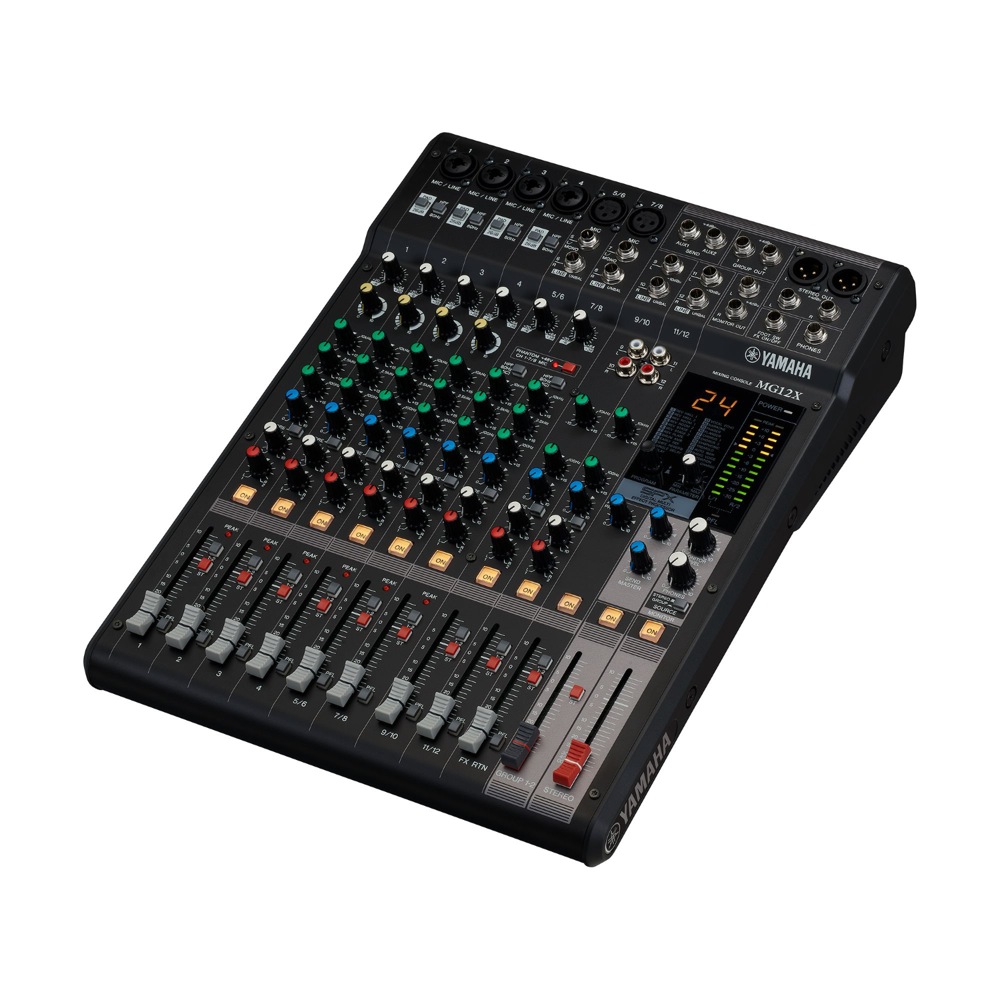 YAMAHA MG12X アナログミキサー 斜めアングル画像