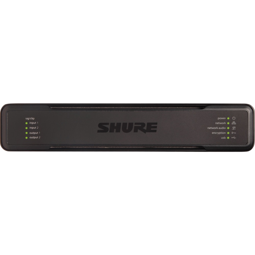 SHURE P300-IMX テレビ/ウェブ会議音声用オーディオプロセッサー 正面の画像