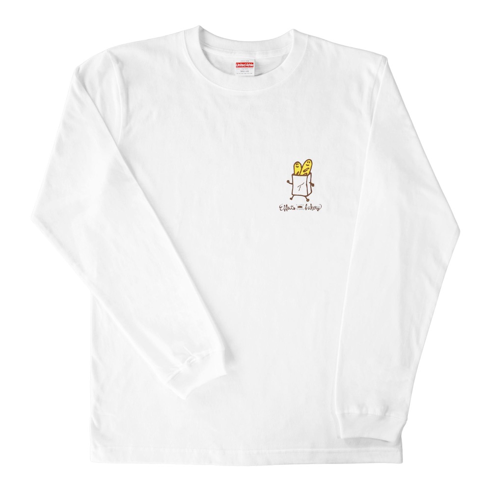 Effects Bakery French Bread 2XLサイズ 長袖 Tシャツ ホワイト