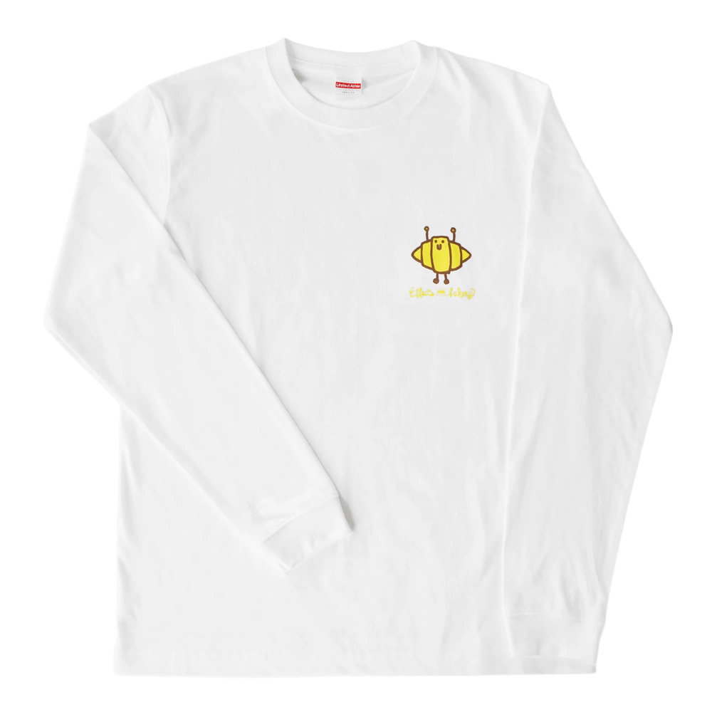 Effects Bakery Croissant Lサイズ 長袖 Tシャツ ホワイト