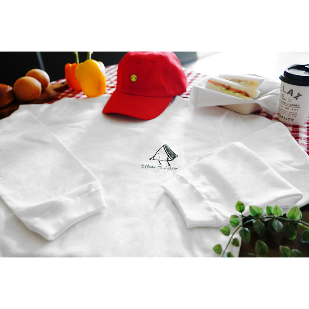 Effects Bakery Sandwich XLサイズ 長袖 Tシャツ ホワイト イメージ