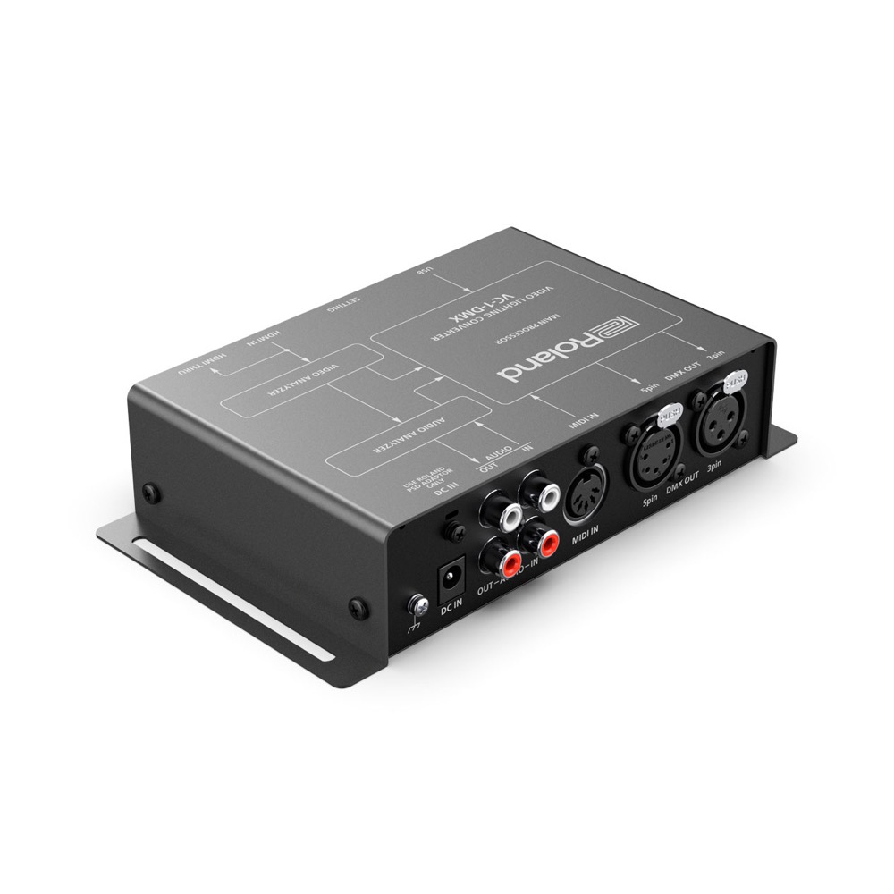 ROLAND VC-1-DMX VIDEO LIGHTING CONVERTER ライティングシグナルコンバーター 裏側