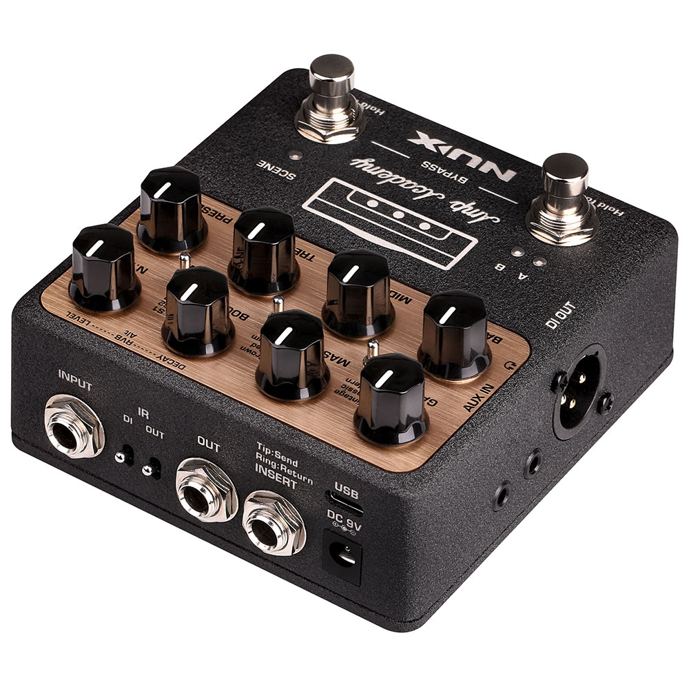 NUX Amp Academy アンプモデラー ギターエフェクター 入出力端子部画像