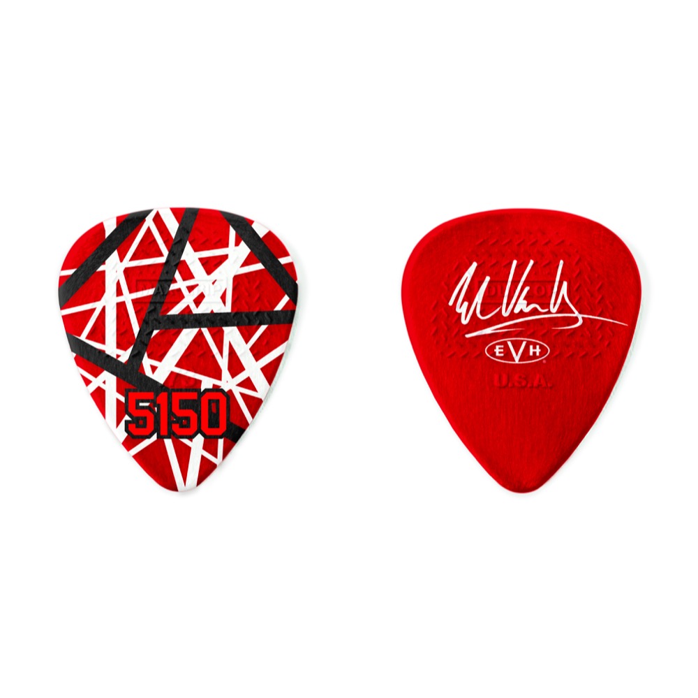 JIM DUNLOP EVHPT08 EVH Frankenstein Pick Tin ピックケース＆ギターピック6枚入り ピック裏／表