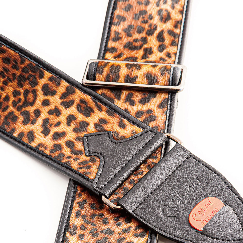 Righton! STRAPS LEOPARD Beige ギター ベース用ストラップ ピックポケット画像