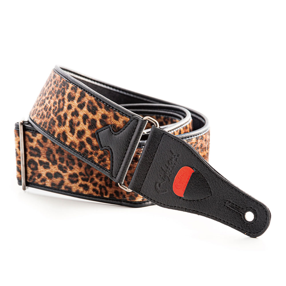 Righton! STRAPS LEOPARD Beige ギター ベース用ストラップ ピックポケット画像