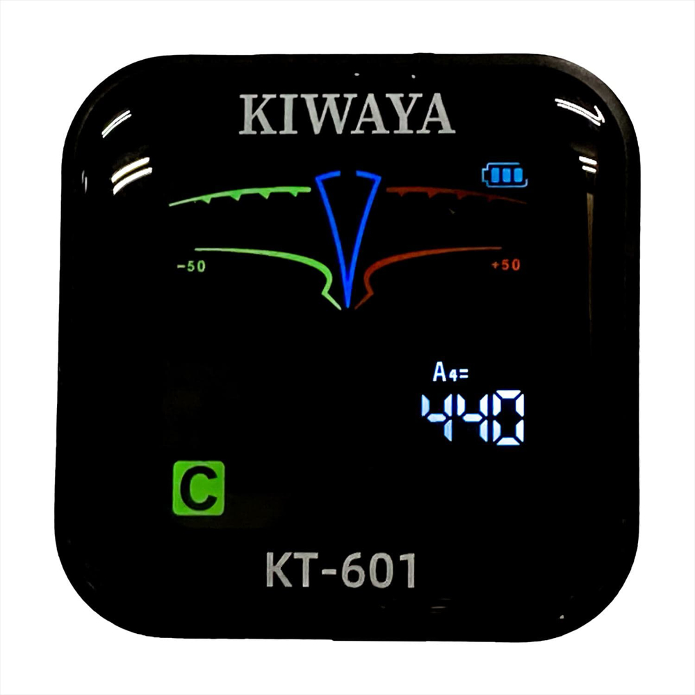 KIWAYA KT-601 充電式クリップチューナー クリップ型チューナー 正面画像