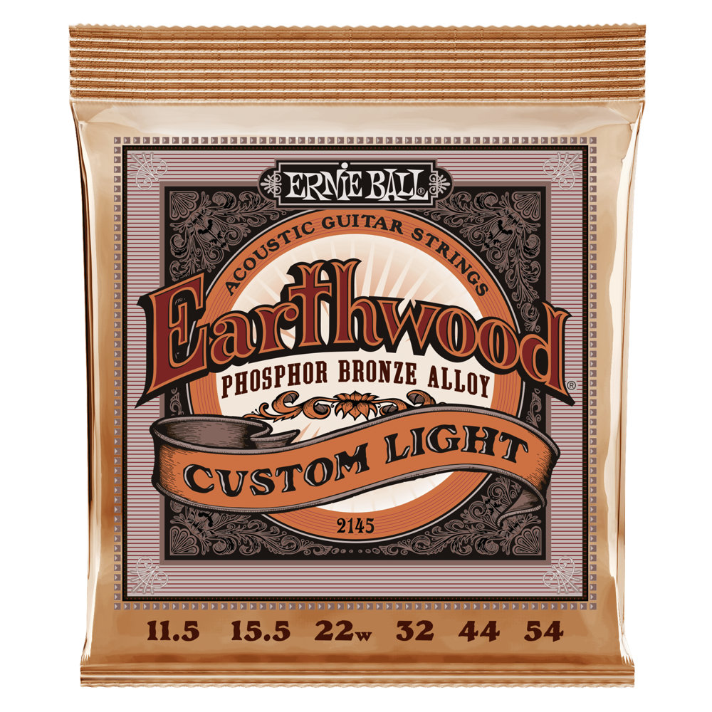 ERNIE BALL 2145 EARTHWOOD CUSTOM LIGHT 115-54 PHOSPHOR BRONZE アコースティックギター弦