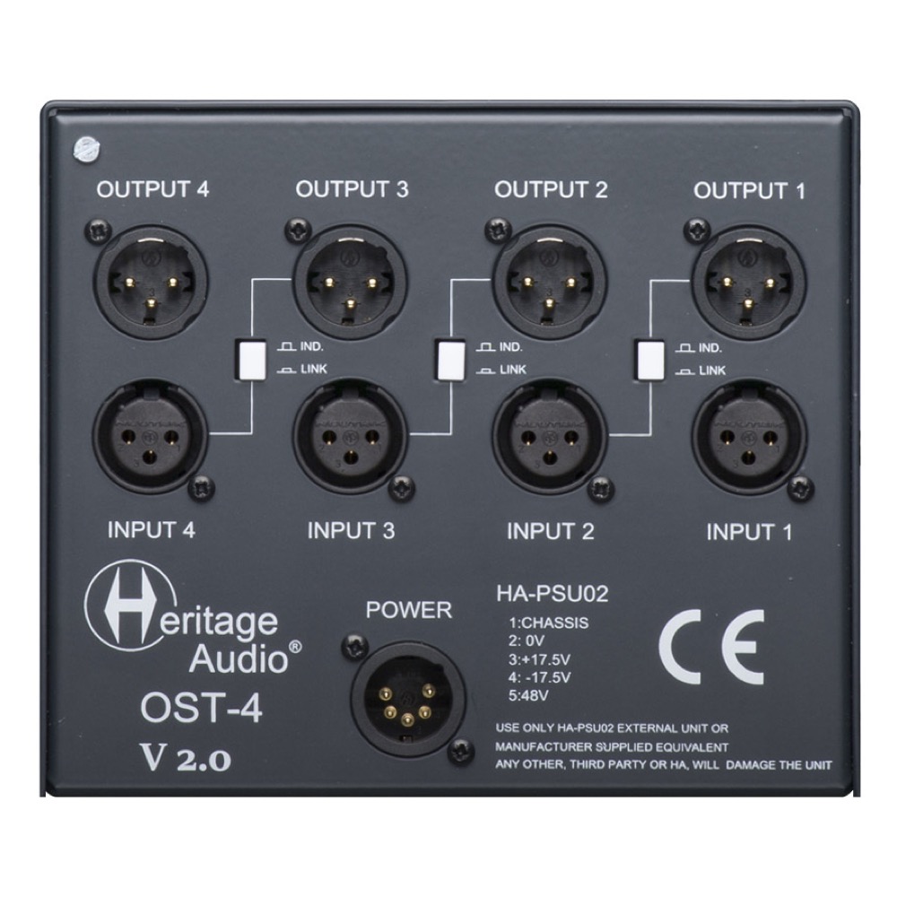 Heritage Audio OST-4 v2.0 500シリーズ用電源ラック 4ユニットマウント 詳細画像