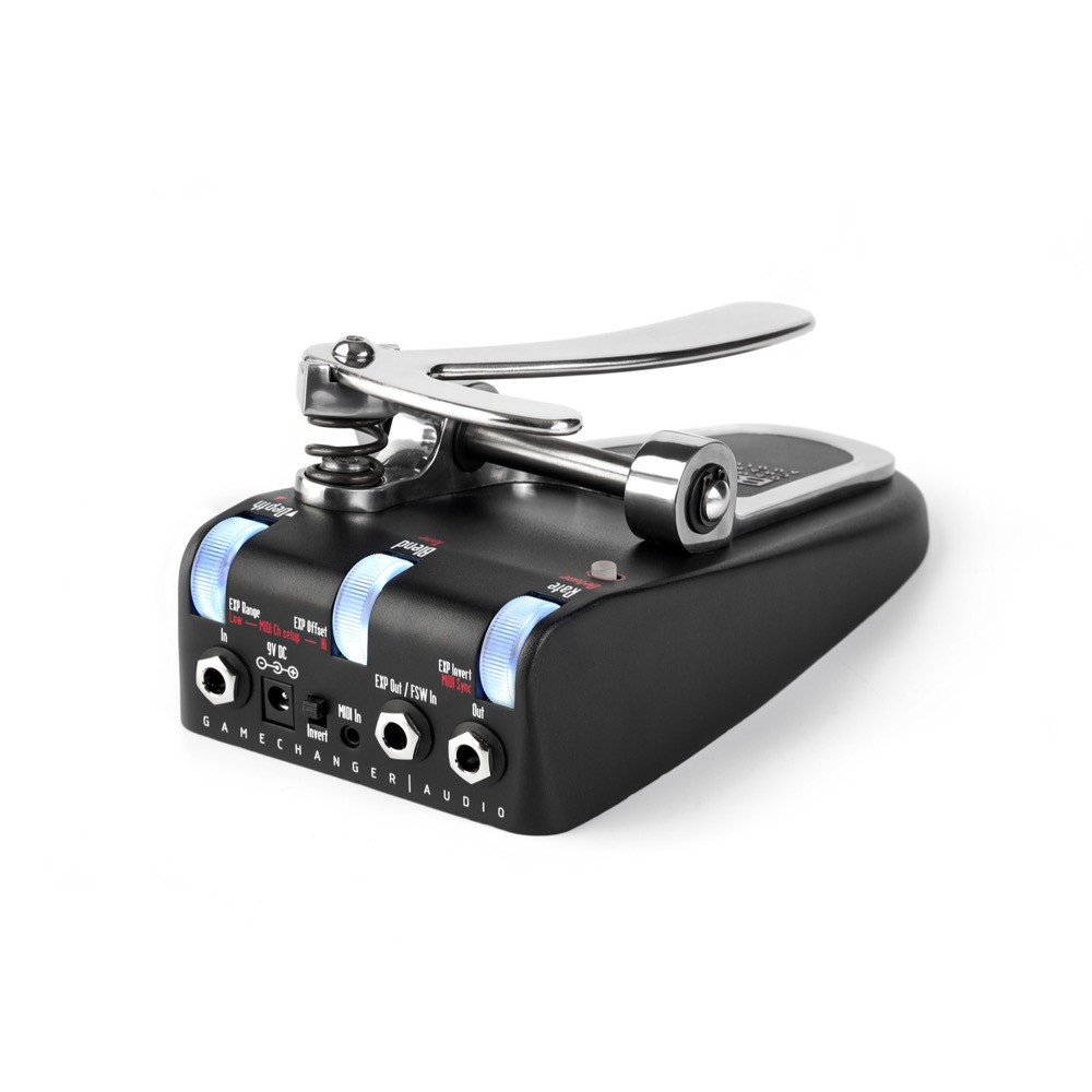 Game Changer Audio BIGSBY Pedal ピッチシフターペダル ギターエフェクター 上部斜めアングル画像ブルー