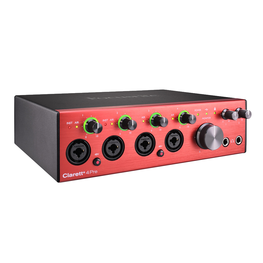 FOCUSRITE Clarett+ 4Pre 18-in 8-out Audio-Interface オーディオインターフェイス