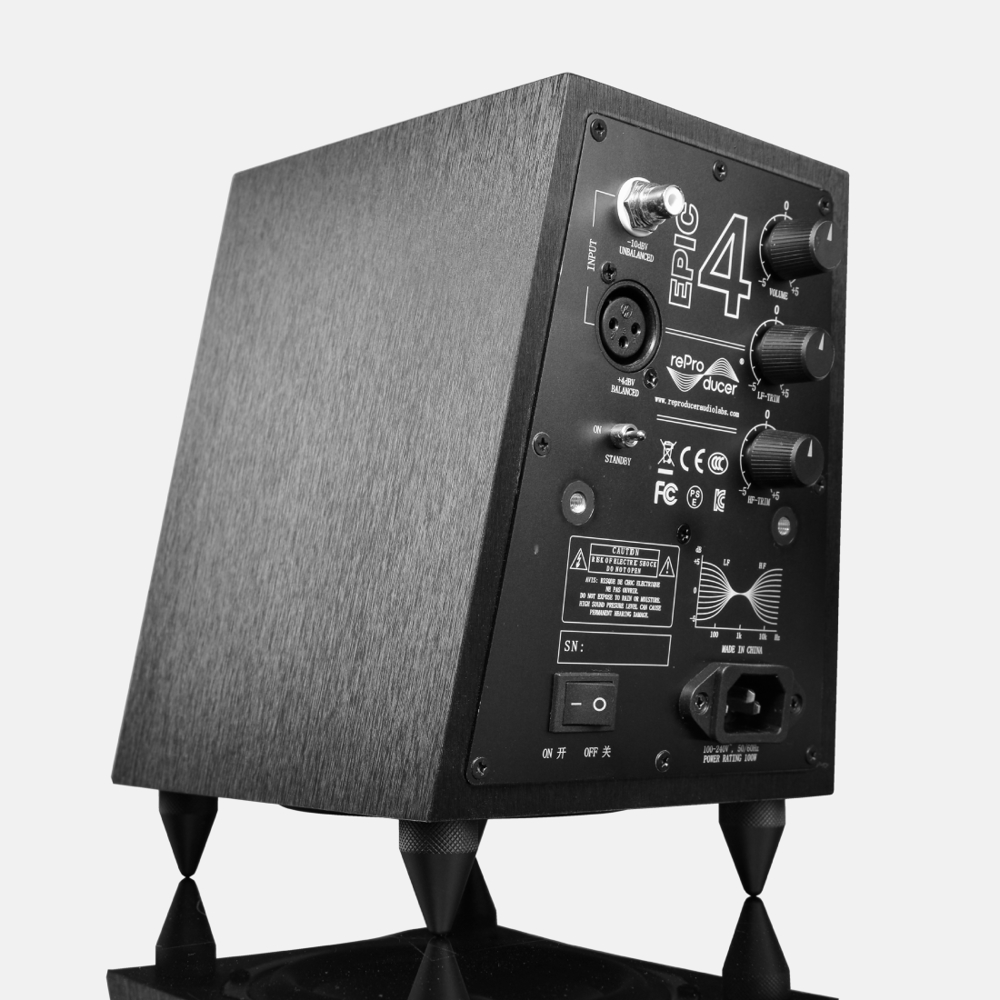 reProducer Audio Epic 4 アクティブスタジオモニタースピーカー 1ペア 側面画像
