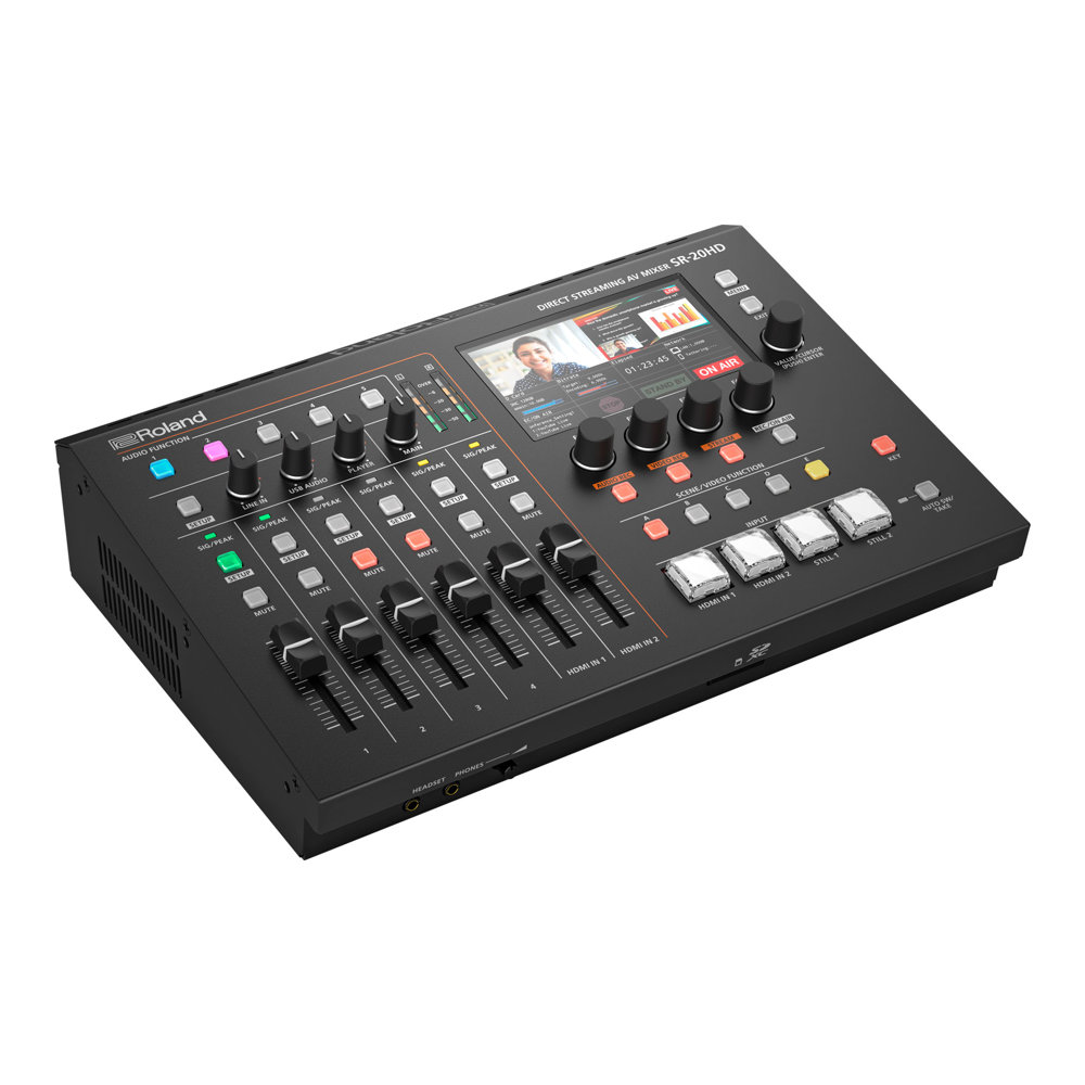 ROLAND SR-20HD Direct Streaming AV Mixer ライブ配信向けAVミキサー 全体像