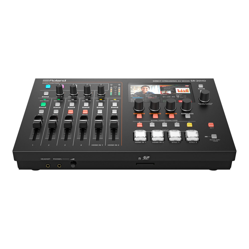 ROLAND SR-20HD Direct Streaming AV Mixer ライブ配信向けAVミキサー 全体像