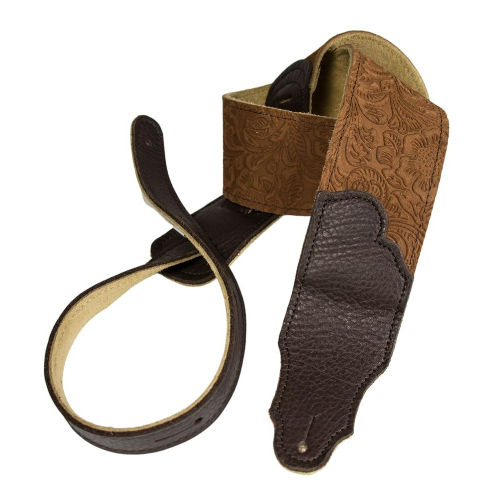 Franklin Embossed Suede FSSE-CA-CH ギターストラップ