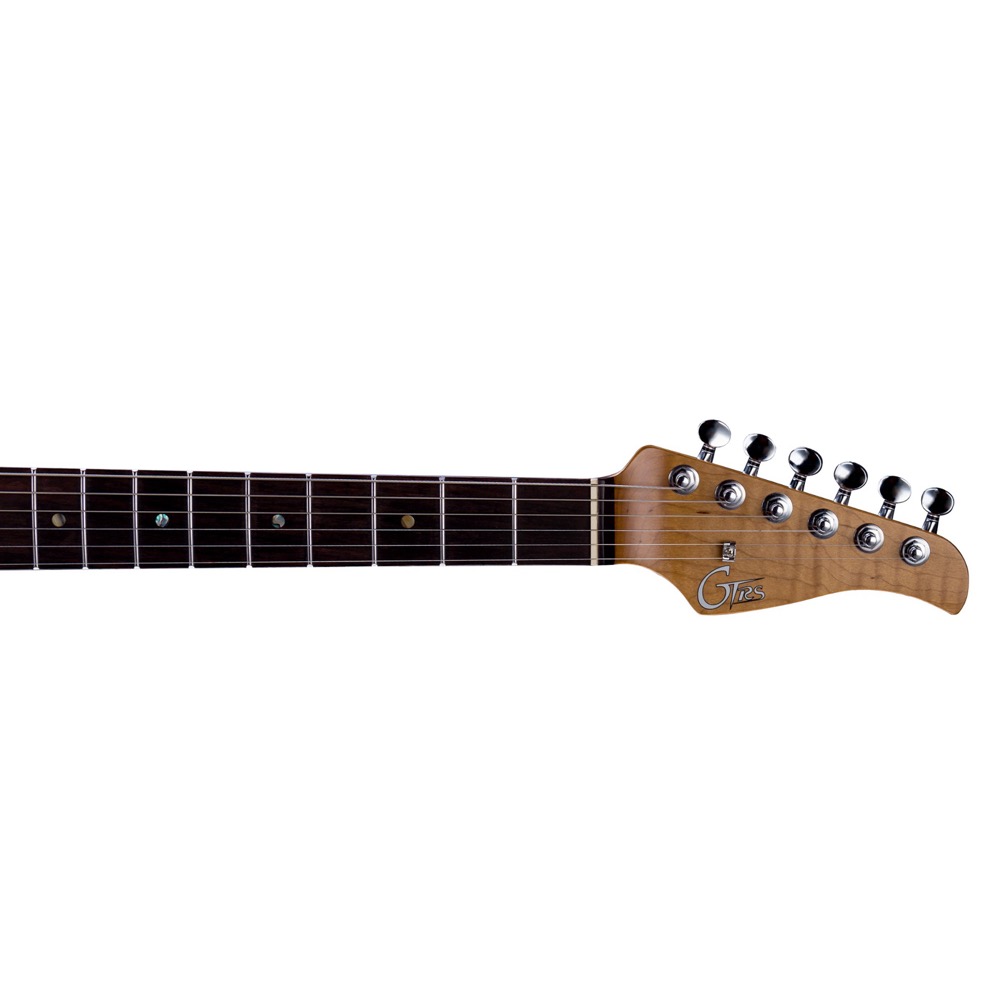 Mooer GTRS P800 Dark Night エレキギター 指板とヘッドの画像