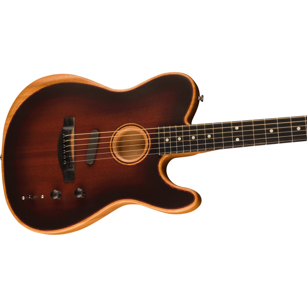 Fender American Acoustasonic Telecaster All-Mahogany Bourbon Burst エレクトリックアコースティックギター 詳細画像2