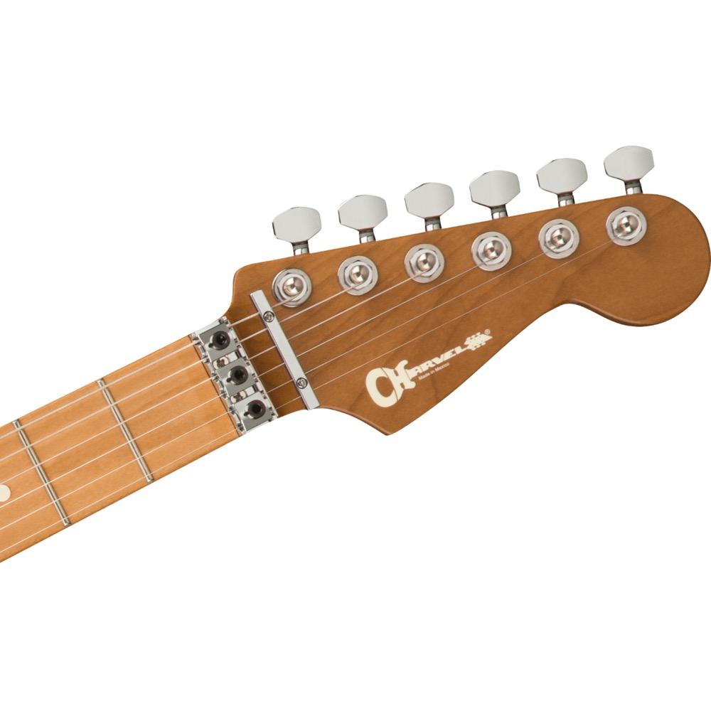 Charvel Marco Sfogli Signature Pro-Mod So-Cal Style 1 HSS FR CM QM Transparent Purple Burst エレキギター ヘッド画像