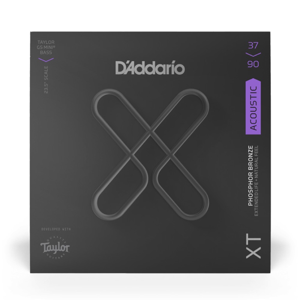 D’Addario XTB3790GS XT Bass Phosphor Bronze Custom Light GS Mini 037-090 Taylor GS Miniベース用フォスファーブロンズ弦