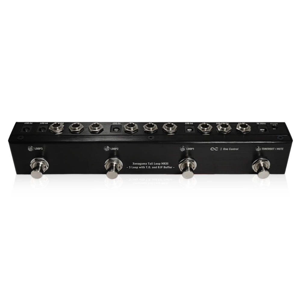 One Control Xenagama Tail Loop MKIII - 3 Loop with T.O. and BJF Buffer - ループスイッチャー 斜め上アングル画像