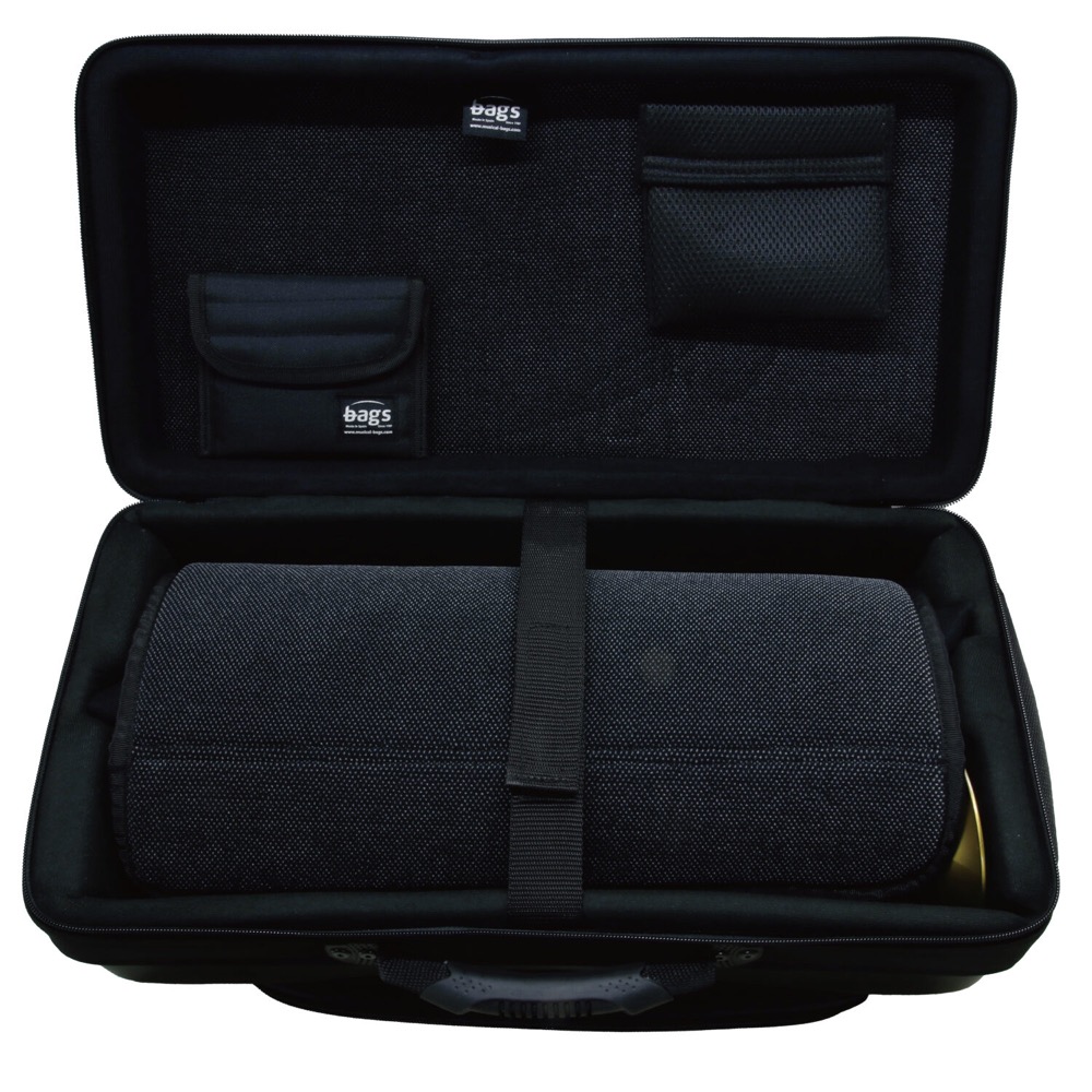 bags EF2TRFH M-BLK METALLIC COLOR トランペット&フリューゲルホルン用ファイバーケース 内装は高密度のポリスチレンにしっかりとしたクッション