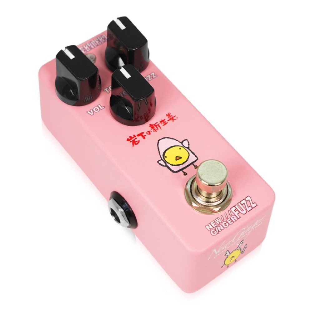 Effects Bakery NEW GINGER FUZZ ファズ エフェクター 新生姜デザイン斜めアングル画像