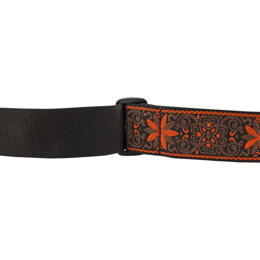 Fender Pasadena Woven Strap Orange Wallflower 2' ギターストラップ アップ画像
