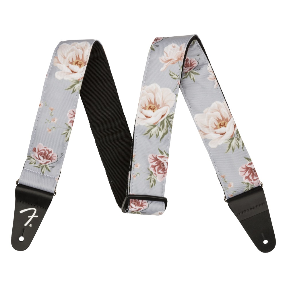Fender Floral Strap Gray 2" ギターストラップ