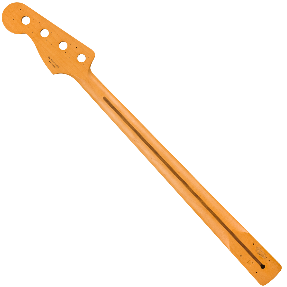 Fender Precision to Jazz Bass Conversion Neck 20 Med Jumbo Frets 12' Radius パーフェロー ベース用ネック ネック背面画像